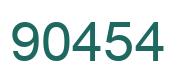 Number 90454 green image