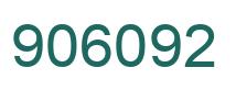 Number 906092 green image