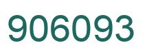 Number 906093 green image
