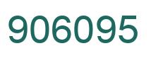 Number 906095 green image