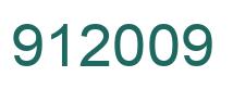Number 912009 green image