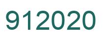 Number 912020 green image