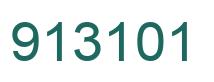 Number 913101 green image