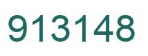 Number 913148 green image