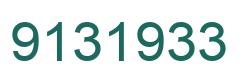 Number 9131933 green image