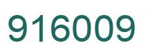 Number 916009 green image