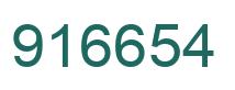 Número 916654 imagen verde