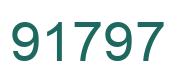 Number 91797 green image