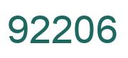 Number 92206 green image