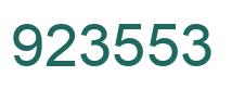 Number 923553 green image