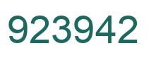 Número 923942 imagen verde