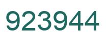 Número 923944 imagen verde