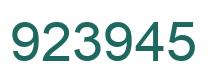 Número 923945 imagen verde