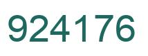 Número 924176 imagen verde