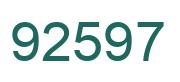 Number 92597 green image