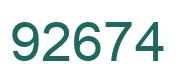 Number 92674 green image