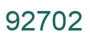 Number 92702 green image