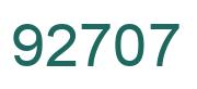 Number 92707 green image