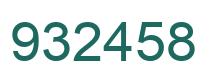 Number 932458 green image