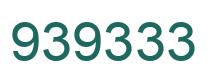 Number 939333 green image