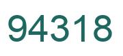 Number 94318 green image