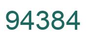 Number 94384 green image
