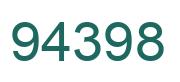 Number 94398 green image