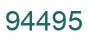 Number 94495 green image