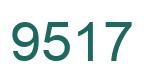 Number 9517 green image
