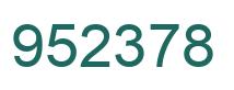 Number 952378 green image