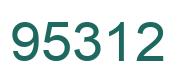 Number 95312 green image