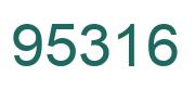 Número 95316 imagen verde
