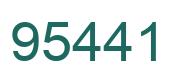 Number 95441 green image