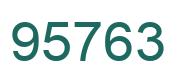 Number 95763 green image