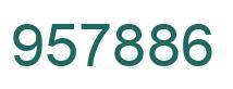 Number 957886 green image