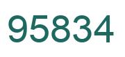 Number 95834 green image