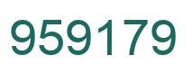 Number 959179 green image