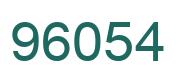 Number 96054 green image