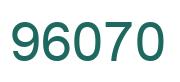 Number 96070 green image