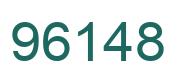 Number 96148 green image