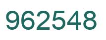 Número 962548 imagen verde