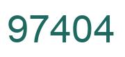 Number 97404 green image