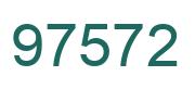Number 97572 green image