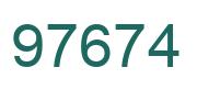 Number 97674 green image