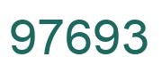 Number 97693 green image