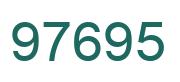 Number 97695 green image
