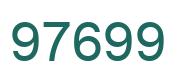 Number 97699 green image