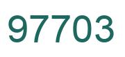 Number 97703 green image
