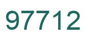 Number 97712 green image