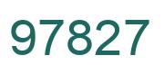 Number 97827 green image